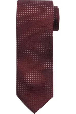 Suitable Krawatte Seide Punkte Bordeaux