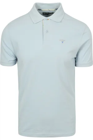 Barbour Tartan Pique Poloshirt Blau Größe M