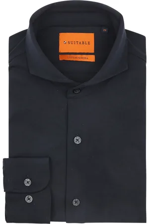 Suitable Sorona Hemd Navyblau Blau Größe 38