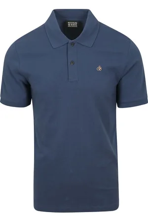 Scotch&Soda Core Piqué Poloshirt Dunkelblau Größe S