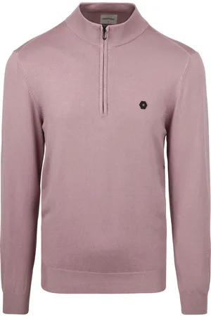 No Excess Halfzip Pullover Mauve Größe M
