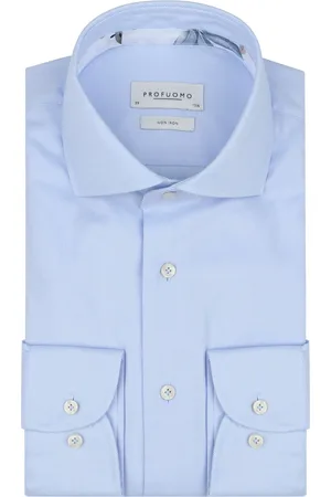 Profuomo Twill Hemd Blau Größe 37