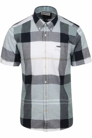 Barbour Shirt Douglas Tailored Northshore Tartan Grau Größe M