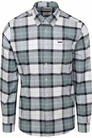 Barbour Shirt Lewis Tailored Northshore Tartan Grau Größe M
