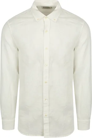 Scotch&Soda Leinenhemd Weiß Wollweiß Größe S