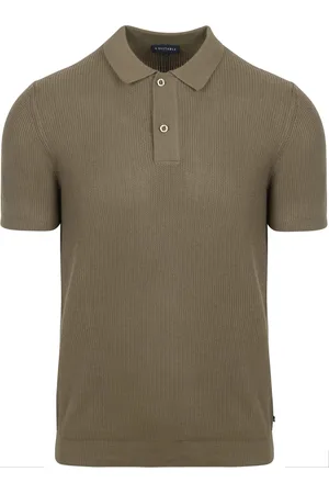 Suitable Respect Poloshirt Structure Knit Olivgrün Dunkelgrün Größe M