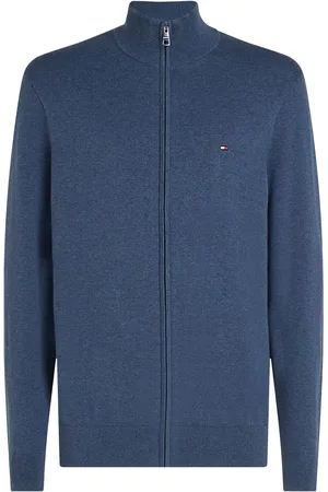 Tommy Hilfiger Strickjacke Zip Indigo Dunkelblau Größe S