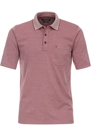 Casa Moda Poloshirt Stretch Melange Rosa Größe M
