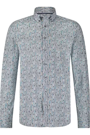 State of art Overhemd Striped Pop Multicolour Blau Weiß Größe M