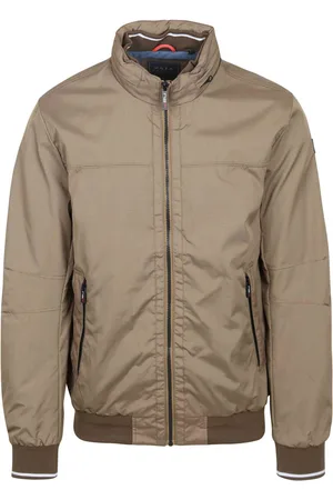 New Zealand Auckland NZA Jacke Salbei Struktur Dessert Sand Khaki Größe M