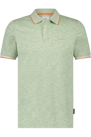 State of art Polo Slubmelange Leaf Green Größe M