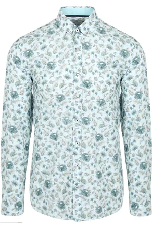 State of art Hemd Flower Light Blue Multicolour Größe M