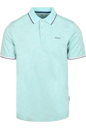 State of art Polo Slubmelange Blau Größe M