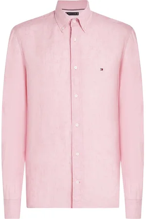 Tommy Hilfiger Hemd Leinen Rosa Größe M