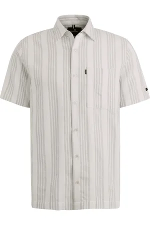 Vanguard Short Sleeve Hemd Dobby Streif Weiß Größe L