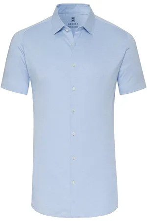 DESOTO Short Sleeve Jersey Hemd Blau Größe S