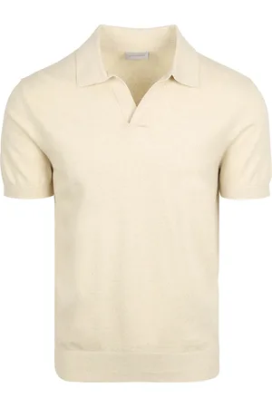 Suitable Poloshirt Riva Leinen Ecru Beige Größe XL