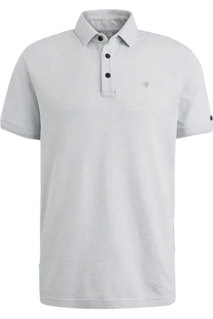 Cast Iron Polo Popcorn Structure Blau Größe S