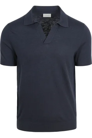 Suitable Poloshirt Riva Leinen Navy Dunkelblau Größe M