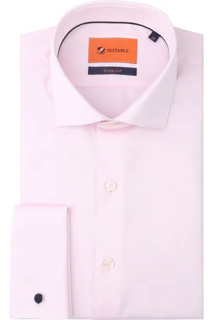 Suitable Hemd Doppelte Manschette Rosa Größe 38