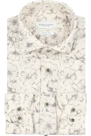 Profuomo Hemd Blumenmuster Größe 37