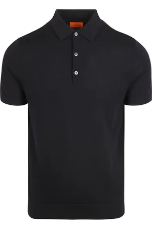 Suitable Poloshirt Merino Wolle Navy Dunkelblau Größe S