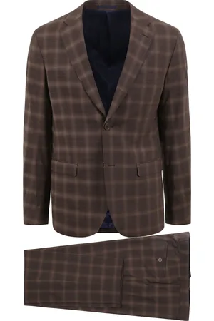 Suitable Strato Toulon Suit Wolle Kariert Größe 48
