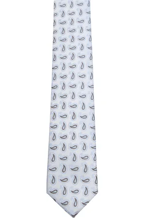 Suitable Krawatte Seide Paisley Blau