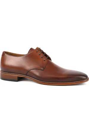 Suitable Leder Herrenschuhe Dunkelcognac Cognac Größe 41