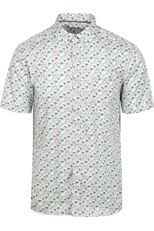 State of art Short Sleeve Hemd Druck Twill Multicolour Blau Größe M