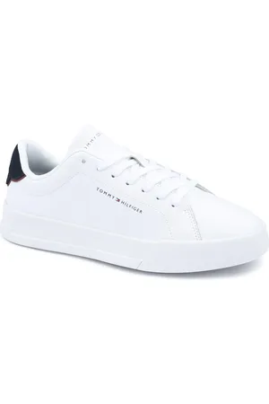 Tommy Hilfiger Sneaker Leather Court White Größe 42