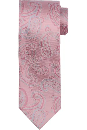 Suitable Krawatte Seide Paisley Rosa
