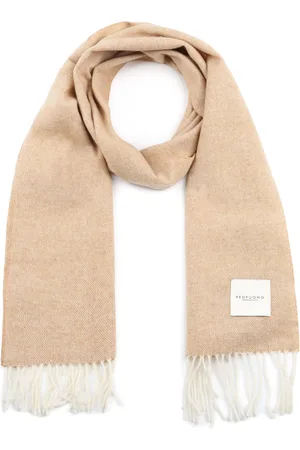 Profuomo Schal Lammwolle Camel Braun