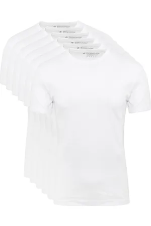Garage Stretch Basic T-Shirt Weiss Rundhals 6-Pack Größe M