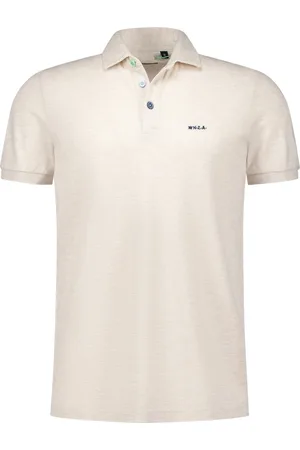 New Zealand Auckland NZA Polo Peter Light Cream Größe M