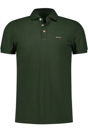 New Zealand Auckland NZA Polo Peter Forest Green Grün Größe M