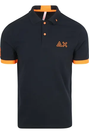 sun68 Poloshirt Logo Fluo Navy Dunkelblau Größe M