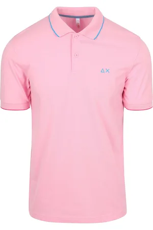 sun68 Poloshirt Small Stripe Collar Hellrosa Größe M