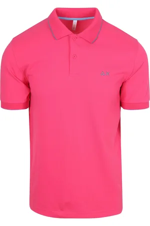 sun68 Poloshirt Small Stripe Collar Rosa Größe M