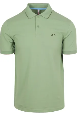 sun68 Poloshirt Small Stripe Collar Hellgrün Größe M