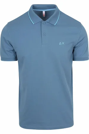 sun68 Poloshirt Small Stripe Collar Avio Größe M