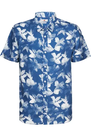 Petrol Industries Short Sleeve Shirt Blumenmuster Größe M