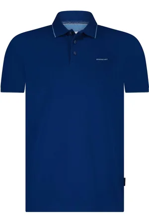 State of art Poloshirt Piqué Kobaltblau Dunkelblau Größe M