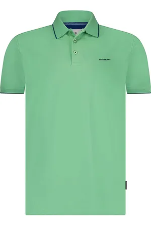 State of art Poloshirt Piqué Hellgrün Größe M