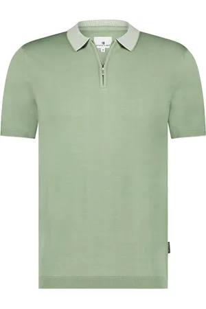 State of art Knitted Poloshirt Half Zip Größe S