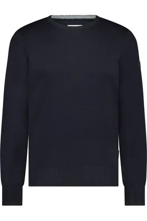 State of art Pullover Wool Blend Navy Blau Größe S
