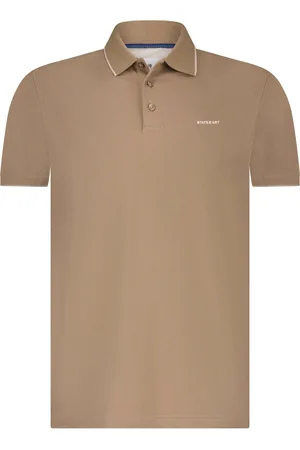 State of art Poloshirt Piqué Braun Größe M
