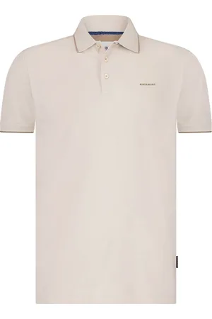 State of art Poloshirt Piqué Greige Beige Größe M