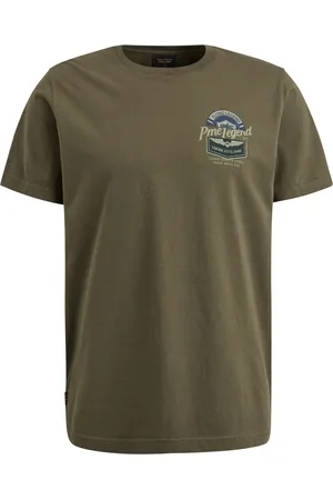 PME Legend™ Jersey T-Shirt Druck Army Khaki Größe M