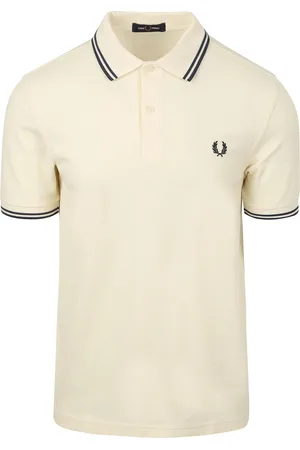 Fred Perry Polo M3600 Ecru Y24 Wollweiß Größe S